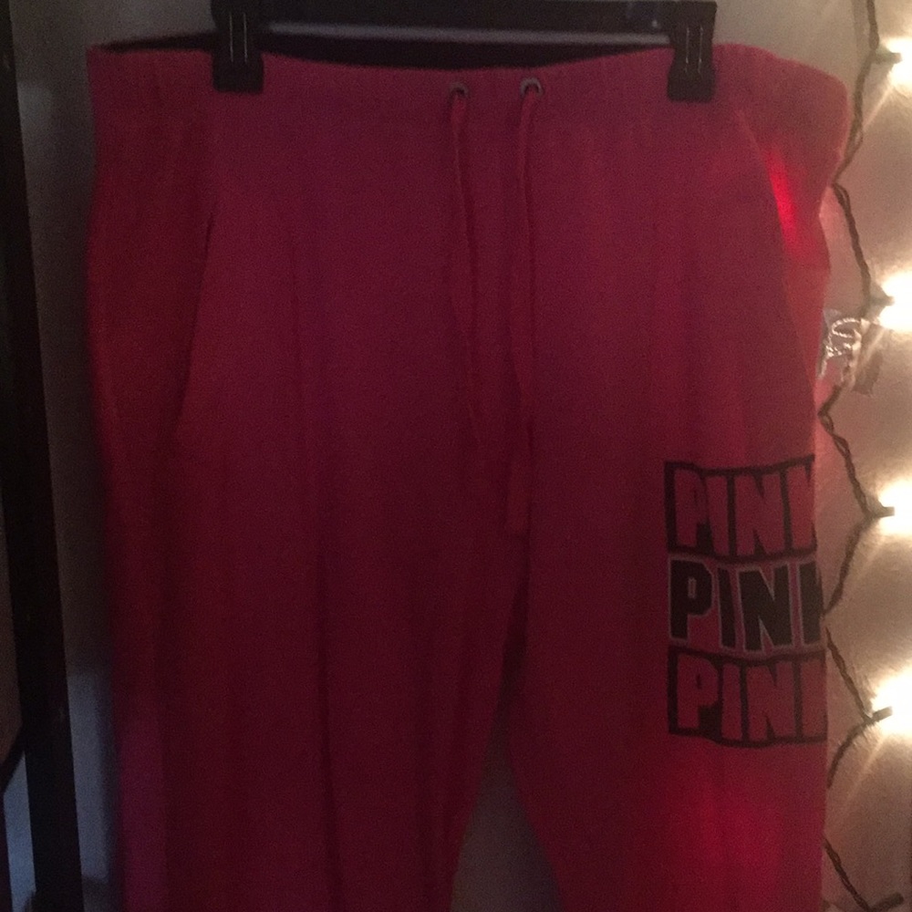 NWOT PINK boyfriend pants